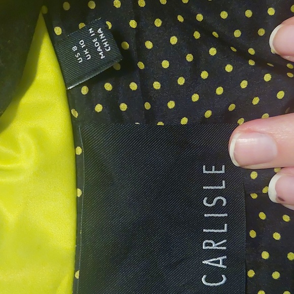 Carlisie Electric Yellow Cropped Jacket size 8 - Picture 3 of 8